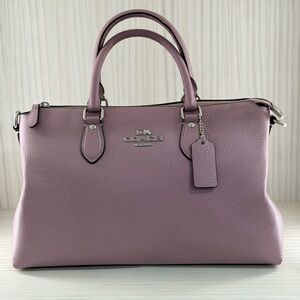 Coach Women's Mauve Leather Satchel